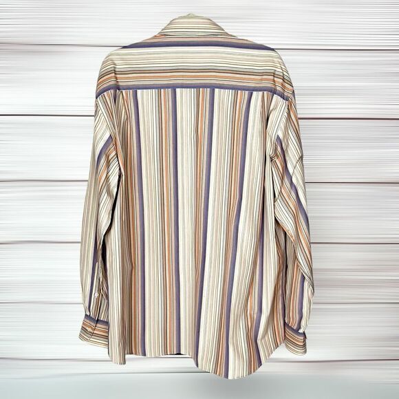 Paul & Shark Yachting Casual Shirt Button Up Cotton Striped Long Sleeves XL - Picture 10 of 11